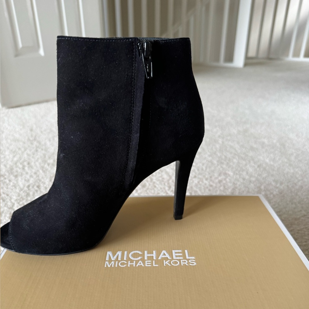 Michael Kors Black Suede Bootie